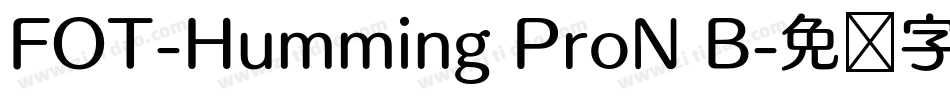 FOT-Humming ProN B字体转换